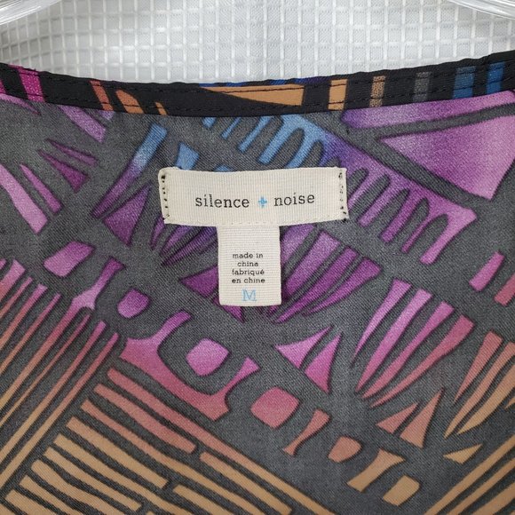 Silence + Noise Size M Dress Tunic Pullover Tribal Boho Pockets Urban Outfitters - Picture 6 of 6